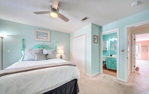 2 bedrooms, iron/ironing board, free WiFi, bed sheets