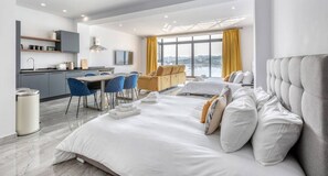 5 bedrooms, desk, iron/ironing board, travel cot