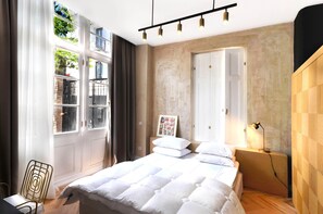 Suíte superior | Individualmente decorados, individualmente mobiliados, cortinas blackout