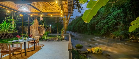 Udsigt fra overnatningsstedet