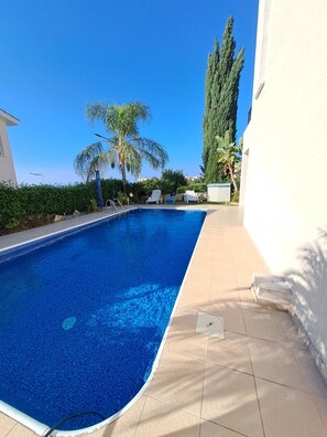 Pool - Cozy 3 bedroom villa, with a Swimming pool, Sea View, Mountain View! (Tala)