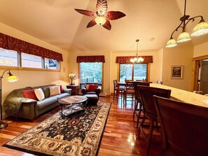 TV, fireplace - Meadow Lake Holiday Haven | 3 Bed, 2 Bath (Columbia Falls)