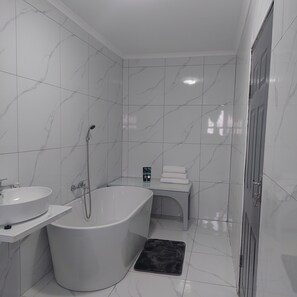 Shower, towels, soap, toilet paper - A staycation in walvis bay
 (walvis bay)