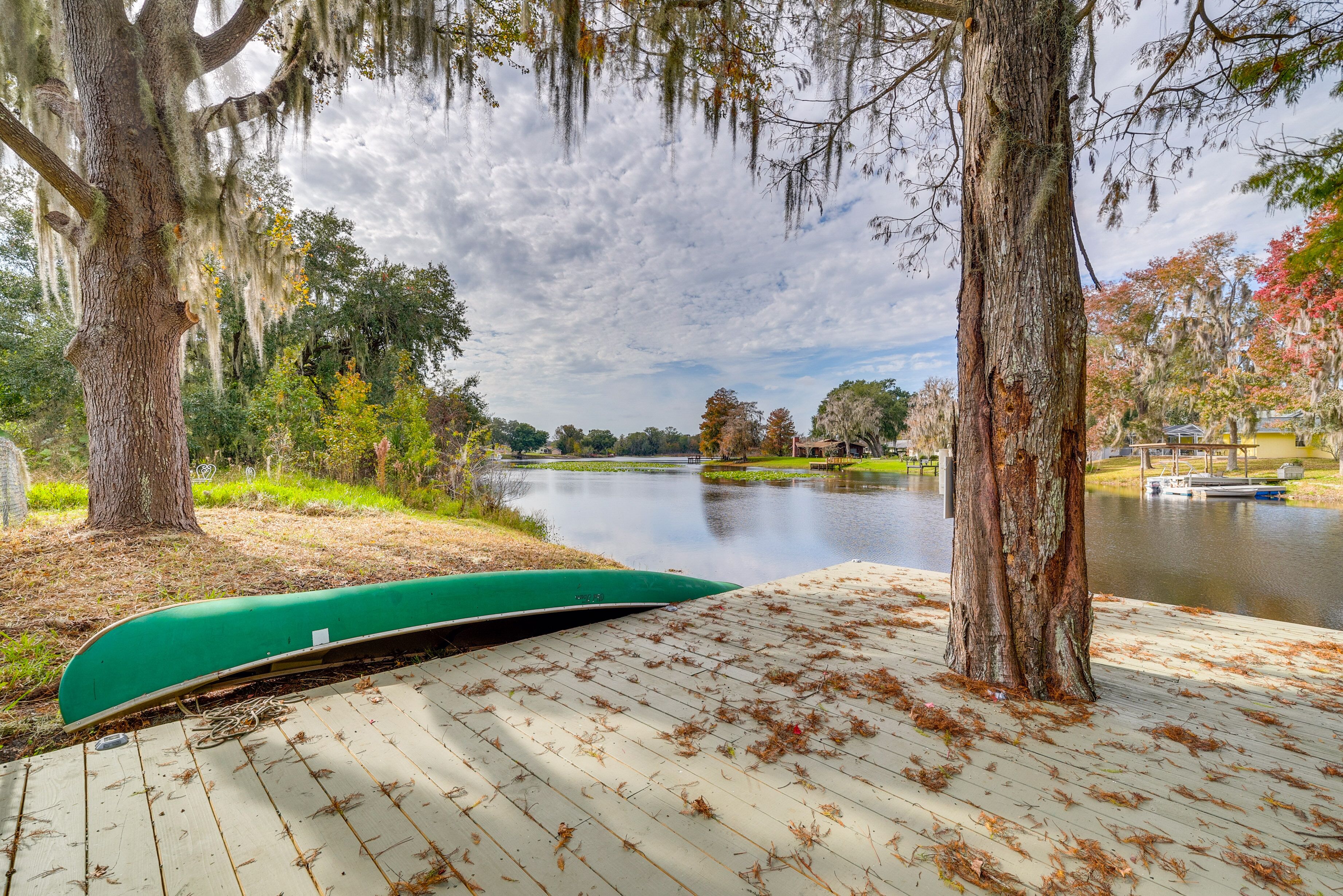 Lakefront Inverness Getaway w/ Boat Dock + Canoe!