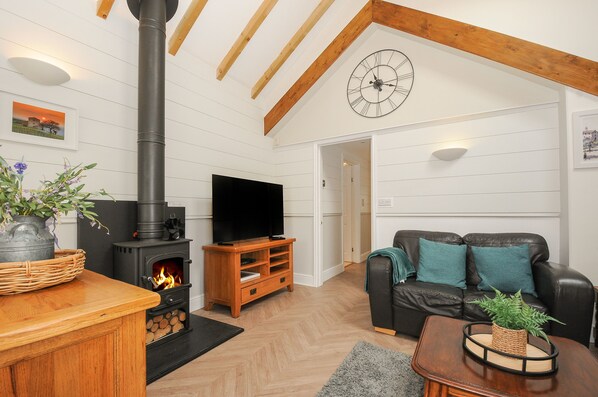 Living area - Curlew Lodge (Newquay)
