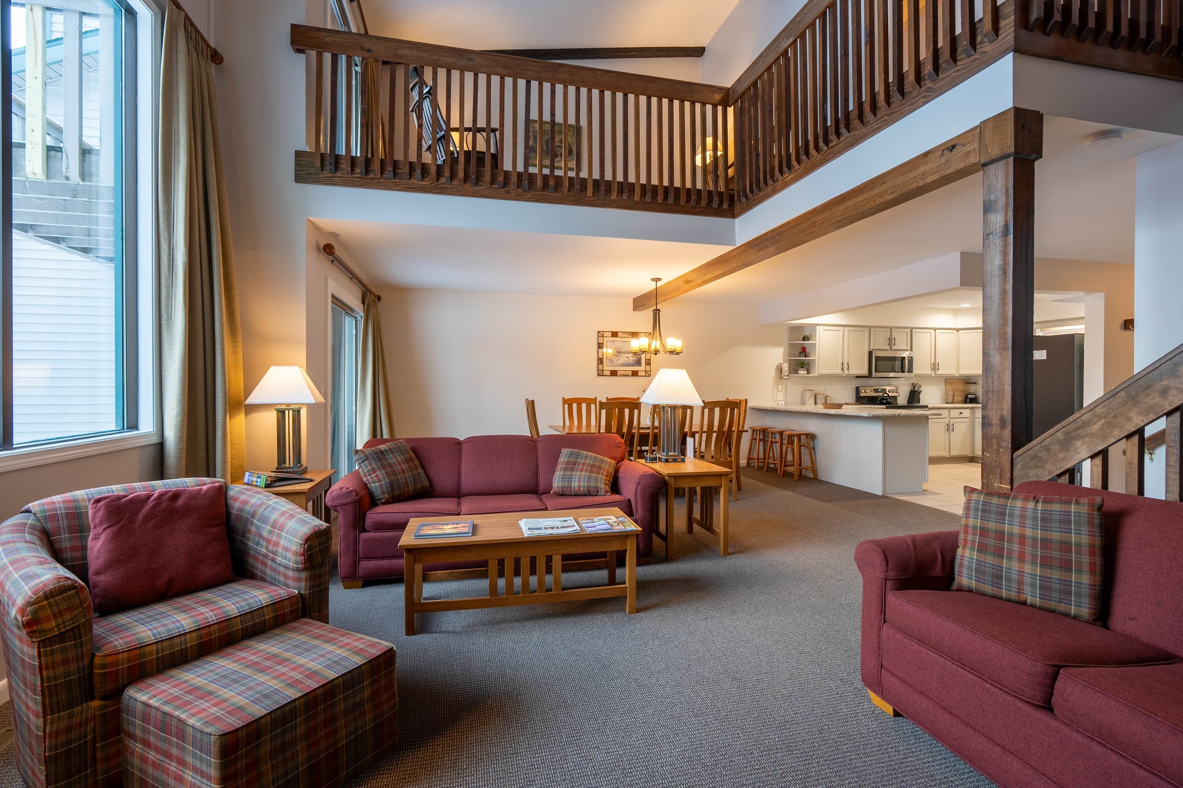 Smart TV, fireplace, DVD player, books