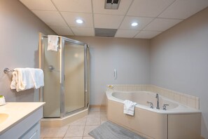 Sèche-cheveux, serviettes fournies, savon, papier toilette