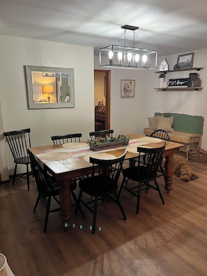 Dining - Enjoy rural Missouri and a quiet getaway at White Cottage Farm. (Bogard)