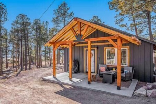 Terrace/patio - Renovated Log Cabin in the Woods (Black Forest)