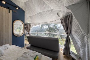 Economy Tent, Mountain View | Hypo-allergenic bedding, pillowtop beds, minibar, individually decorated