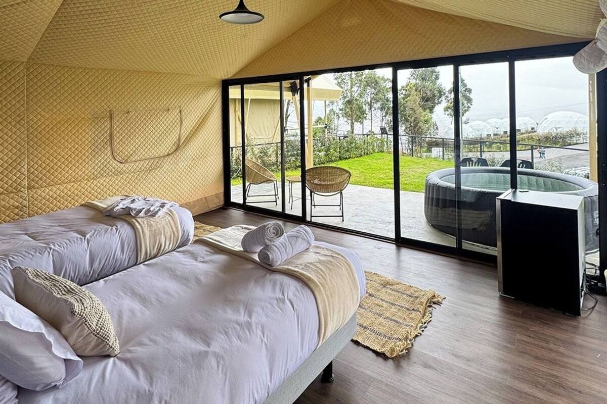 Superior Tent, Hot Tub | View from room