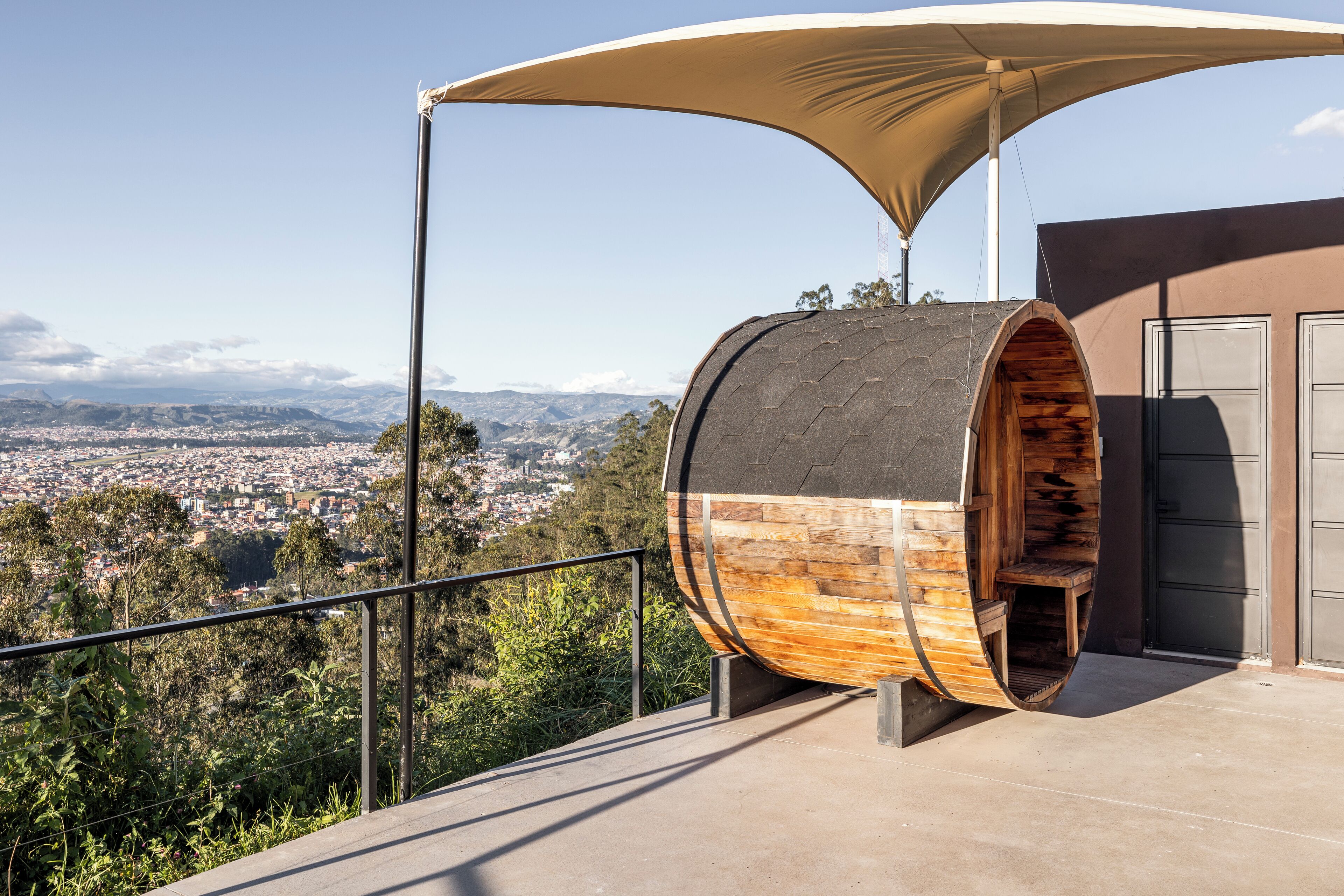 Sauna, bain à remous