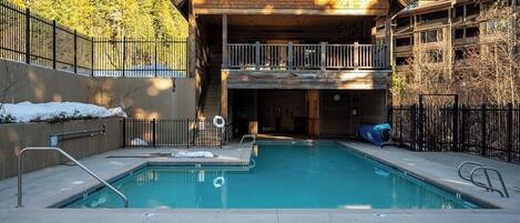 Una piscina riscaldata