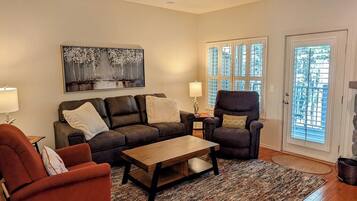 TV, fireplace, DVD player