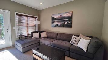 TV, fireplace, DVD player