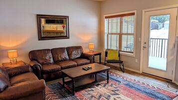 TV, fireplace, DVD player