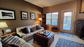 TV, fireplace, DVD player