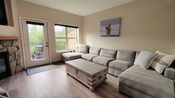 Télévision, cheminée