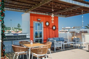 Outdoor dining - Geo Panoramic Villa Konnos / Seaview+Pool+Gym (Protaras)