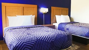 Basic Room, 2 Double Beds, Non-Smoking, Exterior Entry