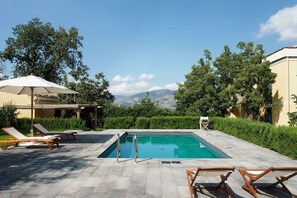 Una piscina riscaldata