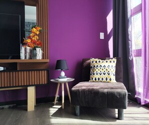 Apartamento Deluxe | Zona de estar