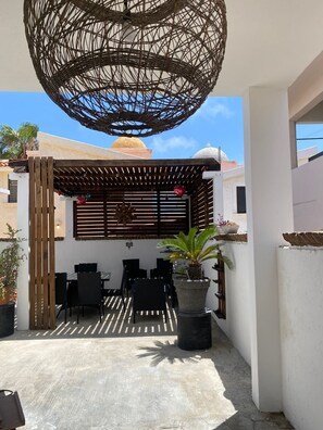 Outdoor dining - Magisterial "luna" appartment Los Cabos, San José del Cabo BCS (San José del Cabo)