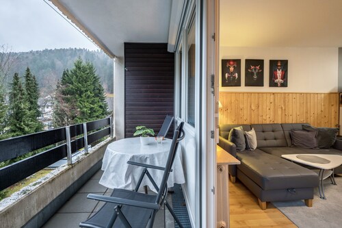 Einzimmerapartment 'Ferienwohnung mit Charme II' mit privater Terrasse, Balkon und WLAN