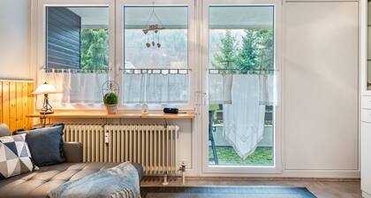 Studio Apartment 'Ferienwohnung mit Charme I' with Private Terrace, Balcony and Wi-Fi