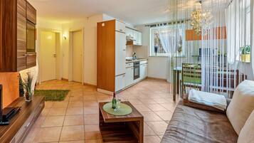 TV, DVD player, stereo