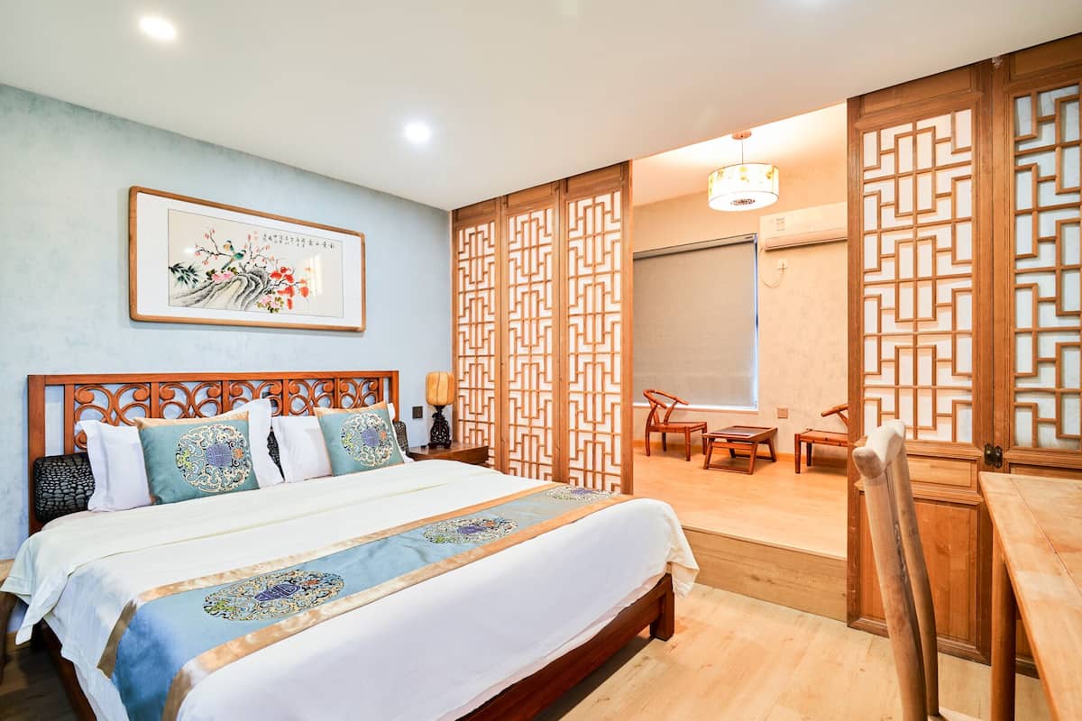 Suite Premier | 2 camere, con stile personalizzato, Wi-Fi gratuito, lenzuola