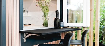 luxe chalet near a sandy beach on the Wadden Sea