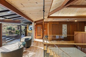 Interior - Sea of Tranquility: Iconic Glass House in Forest Glade 3BR2BA 30Night min (Carmel)