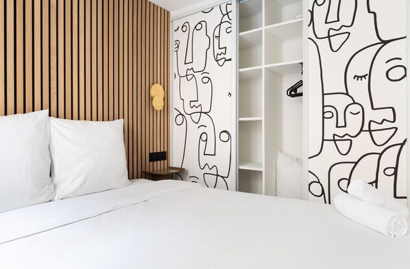 1 室のベッドルーム、アイロン / アイロン台、旅行用ベビーベッド、WiFi