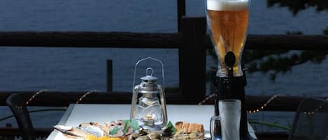 Dinner served, barbecue, sea views