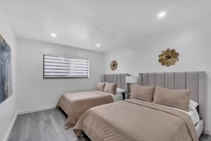 2 bedrooms, iron/ironing board, WiFi, bed sheets