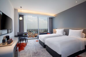 Minibar, in-room safe, desk, laptop workspace