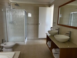 Standard Double Room | Bathroom | Rainfall showerhead, free toiletries, bidet, towels