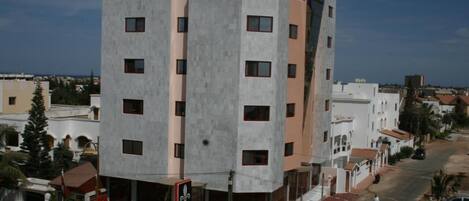 Voorkant van accommodatie