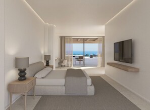 2 habitaciones, ropa de cama de alta calidad y minibar 