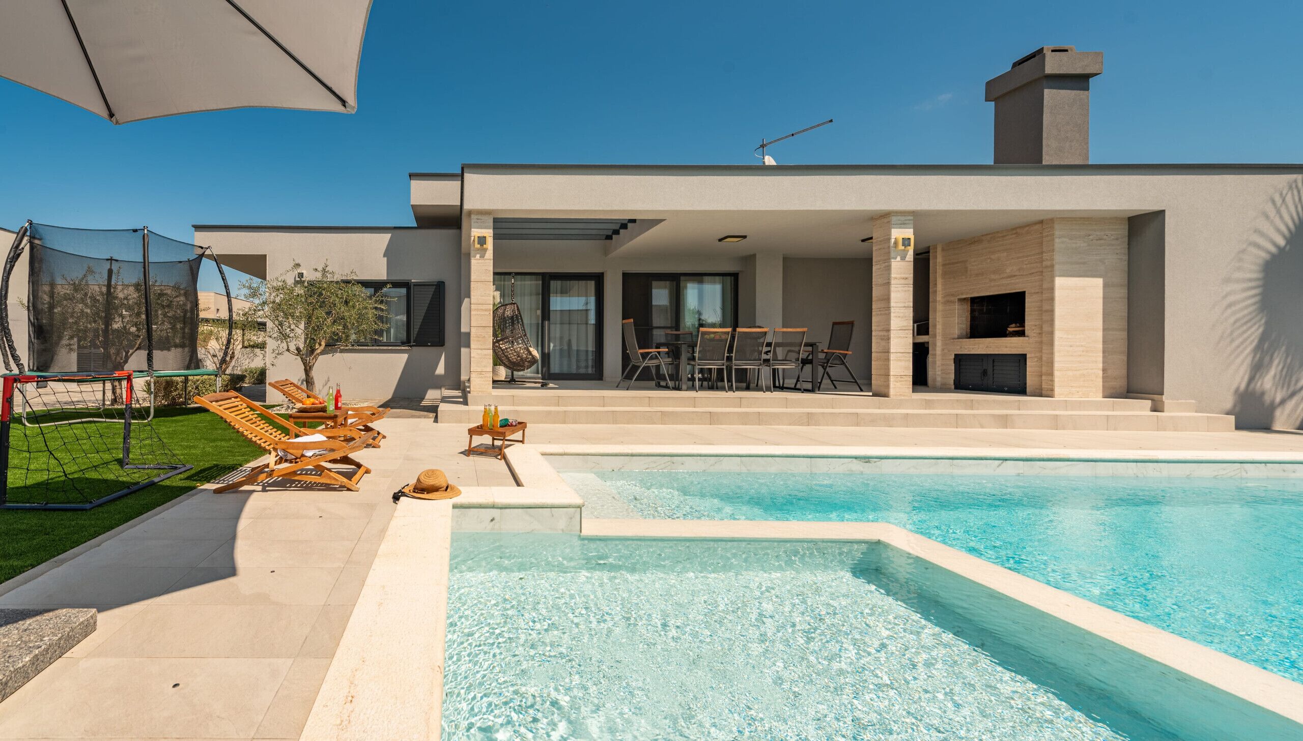 Una piscina climatizada