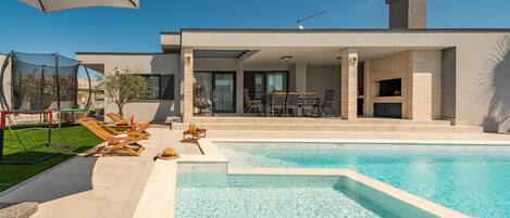 A heated pool