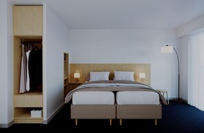 Literie hypoallergénique, couette en duvet, coffre-fort, bureau