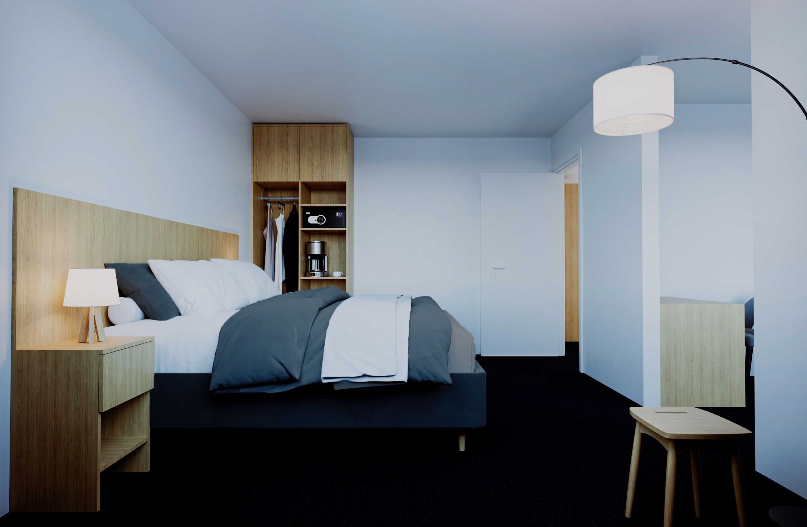 Literie hypoallergénique, couette en duvet d'oie