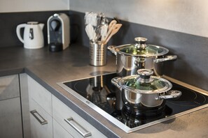 Fridge, microwave, oven, dishwasher - Bella Vista 2-room holiday flat with conservatory (Wildhaus)