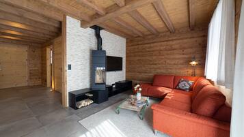 Télévision, cheminée