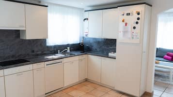 Fridge, oven, stovetop, dishwasher