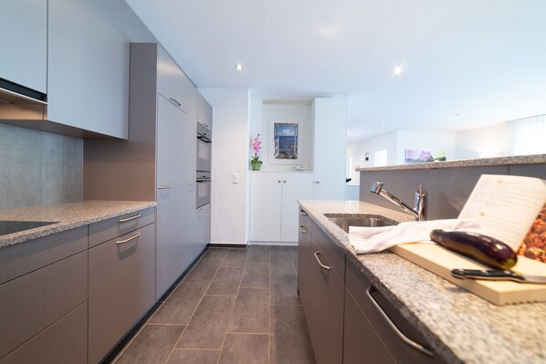 Fridge, oven, stovetop, dishwasher