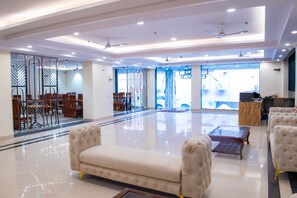 Sitteområde i lobbyen