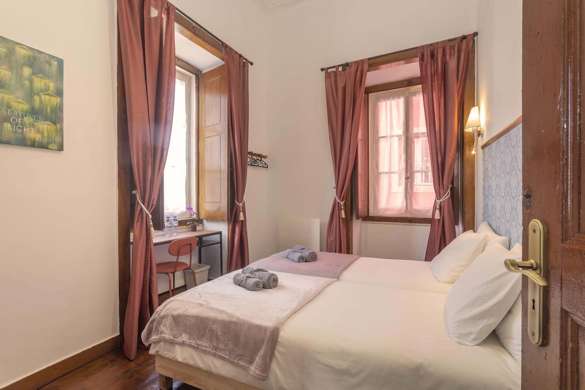 1 bedroom, blackout curtains, iron/ironing board, free WiFi